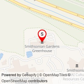 Smithsonian Gardens Greenhouse on Suitland Parkway, Suitland Maryland - location map