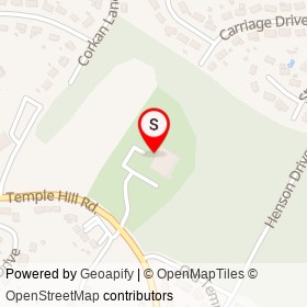 Temple Hills Park on , Temple Hills Maryland - location map
