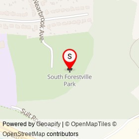 South Forestville Park on , Forestville Maryland - location map