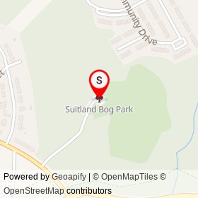Suitland Bog Park on , Suitland Maryland - location map
