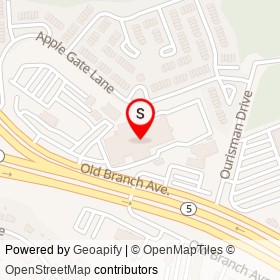 Ourisman Chevrolet of Marlow Heights on Branch Avenue, Temple Hills Maryland - location map