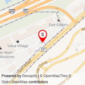 Checkers on Allentown Road, Suitland Maryland - location map