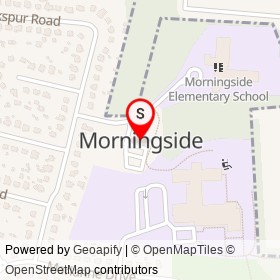 Morningside Police Dept on Ames Street, Morningside Maryland - location map