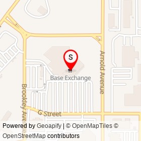 Base Exchange on Westover Drive, Forestville Maryland - location map