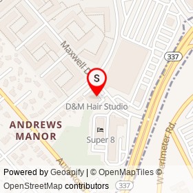 D&M Hair Studio on Maxwell Drive, Morningside Maryland - location map
