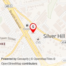 Wendy's on Colebrooke Drive, Silver Hill Maryland - location map