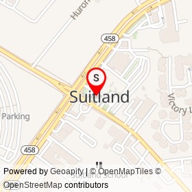 BP on Suitland Road, Suitland Maryland - location map