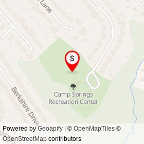 Jenkins Corner on , Camp Springs Maryland - location map
