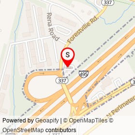 Sunoco on Forestville Road, Morningside Maryland - location map