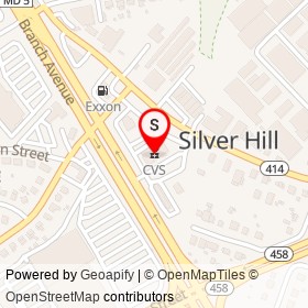 CVS on Branch Avenue, Silver Hill Maryland - location map