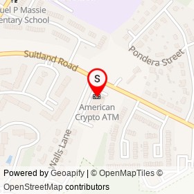American Crypto ATM on Walls Lane, Suitland Maryland - location map