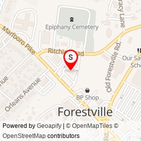 No Name Provided on Marlboro Pike, Forestville Maryland - location map