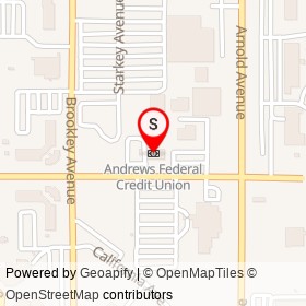 Andrews Federal Credit Union on D Street, Camp Springs Maryland - location map