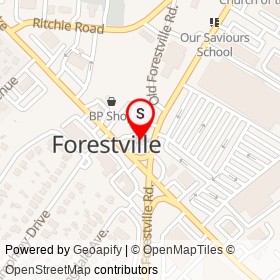 Sunoco on Forestville Road, Forestville Maryland - location map
