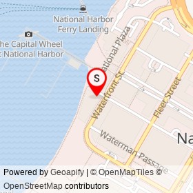 Starbucks on Waterfront Street, National Harbor Maryland - location map