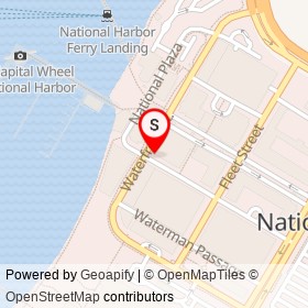 Charming Charlie on Waterfront Street, National Harbor Maryland - location map