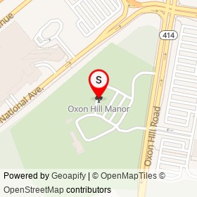 Oxon Hill Manor on , Oxon Hill Maryland - location map