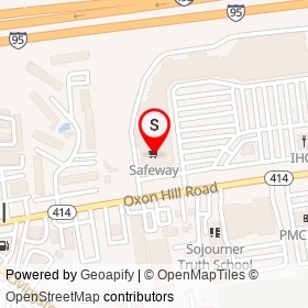 Safeway on Oxon Hill Road, Oxon Hill Maryland - location map
