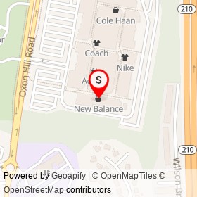 New Balance on Abbington Drive, National Harbor Maryland - location map