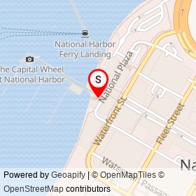 Redstone American Grill on National Plaza, National Harbor Maryland - location map