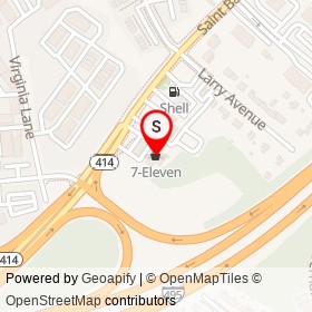 7-Eleven on Saint Barnabas Road, Hillcrest Heights Maryland - location map