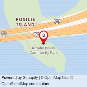 Rosalie Island Community Park on , National Harbor Maryland - location map