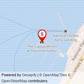 The Capital Wheel at National Harbor on National Plaza, National Harbor Maryland - location map