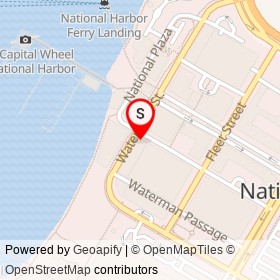 Fire and Ice on Mariner Passage, National Harbor Maryland - location map