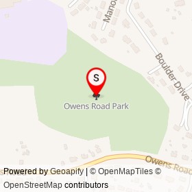 Owens Road Park on , Hillcrest Heights Maryland - location map