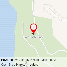 Fort Foote Park on , National Harbor Maryland - location map