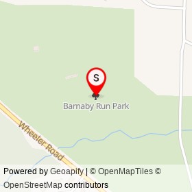 Barnaby Run Park on , Hillcrest Heights Maryland - location map