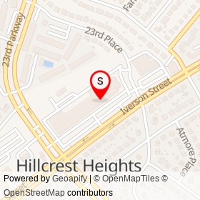 Save-A-Lot on Iverson Street, Hillcrest Heights Maryland - location map