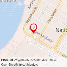 Residence Inn on Waterfront Street, National Harbor Maryland - location map