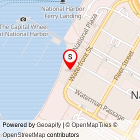 Sauciety on Waterfront Street, National Harbor Maryland - location map
