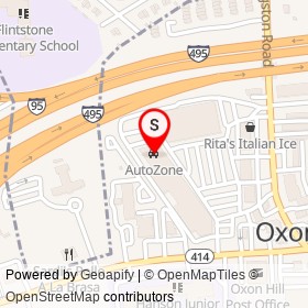 AutoZone on Capital Beltway, Forest Heights Maryland - location map