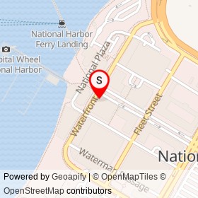 The Walrus Oyster & Ale House on Waterfront Street, National Harbor Maryland - location map
