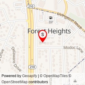 Forest Heights Police Station on Modoc Lane, Forest Heights Maryland - location map