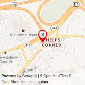 Mobil on Saint Barnabas Road, Oxon Hill Maryland - location map