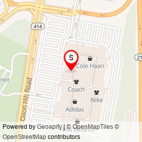Chico's on Tanger Boulevard, Oxon Hill Maryland - location map