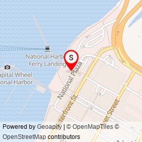 McLoone's Pier House on National Plaza, National Harbor Maryland - location map