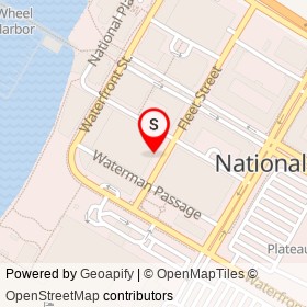 Harrington's Pub & Kitchen on Fleet Street, National Harbor Maryland - location map
