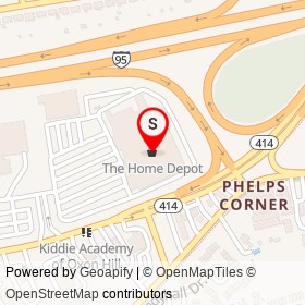 The Home Depot on Oxon Hill Road, Oxon Hill Maryland - location map