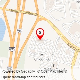 Chuck E. Cheese's on Shoppers Way, Largo Maryland - location map