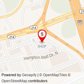IHOP on Central Avenue, Summerfield Maryland - location map