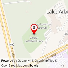 Largo-Lottsford Park on , Lake Arbor Maryland - location map