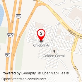 Chick-fil-A on Shoppers Way, Largo Maryland - location map
