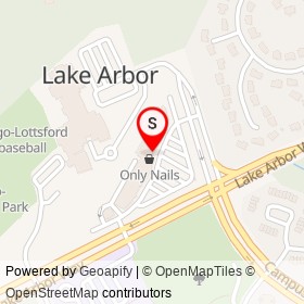 Blk Wax Bar on Lake Arbor Way, Bowie Maryland - location map