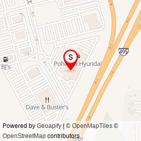 Pohanka Honda on Ritchie Station Court, Capitol Heights Maryland - location map