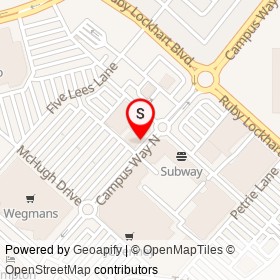 Woodmore Wine and Spirits on Campus Way North, Glenarden Maryland - location map