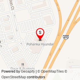 Pohanka Hyundai on Ritchie Station Court, Capitol Heights Maryland - location map